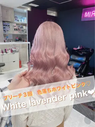 セミロング 🤍ムラ修正ブリーチ 🤍原宿/YUUのヘアスタイル