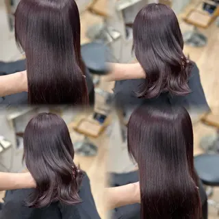 ミディアム カラー 小林 円香のヘアスタイル