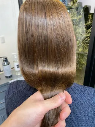 セミロング 小野田 航己のヘアスタイル
