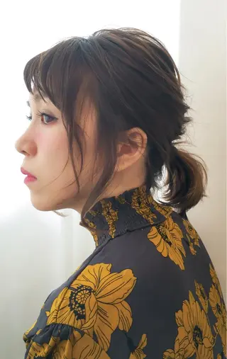 ミディアム ヘアアレンジ IVY villa Suzu.のヘアスタイル