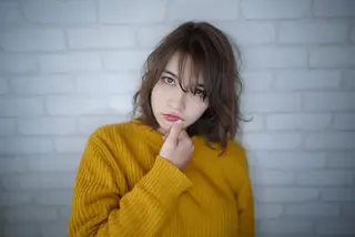 ミディアム カラー パーマ ヘアアレンジ 大久保寿高✨ なりたい色を叶える✨のヘアスタイル