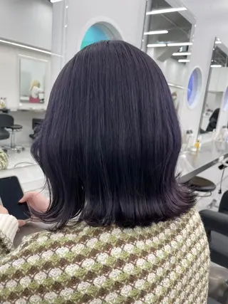カラー 大人っぽ韓国ヘア 寒色💙yuma💙のヘアスタイル
