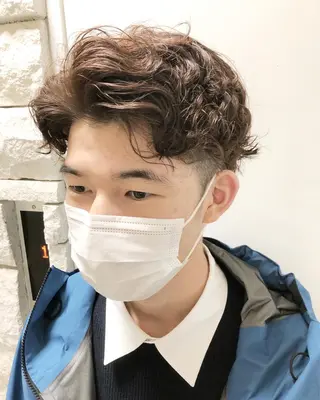 パーマ ヘアアレンジ メンズ メンズ特化✂️栗原 侑也のヘアスタイル