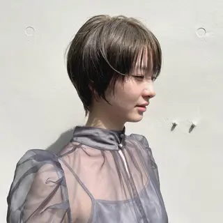 ショート カラー 田中 恭子のヘアスタイル