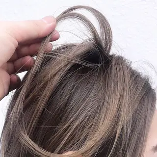 ミディアム カラー パーマ ヘアアレンジ 【白髪ぼかし 専門GBG】自由が丘のヘアスタイル