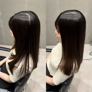 セミロング 髪質改善ヘアケア 艶髪特化/上田のヘアスタイル