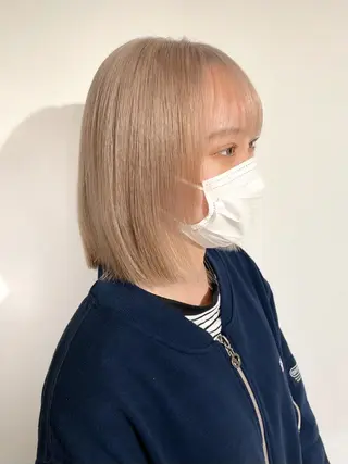 ミディアム カラー 暖色カラー🍒 ケアブリーチ/akiのヘアスタイル
