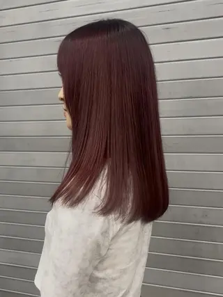 セミロング momoca/松本/ 暖色カラー/ボブのヘアスタイル