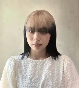 ミディアム カラー 💫色落ちまで可愛い ブリーチ💫ユウゴのヘアスタイル