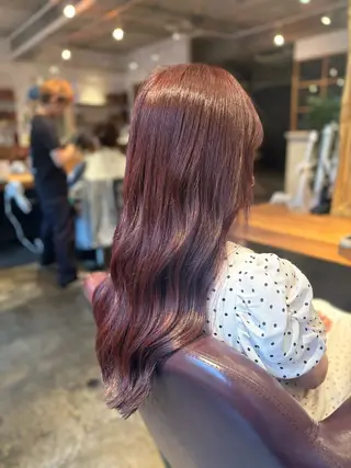 ロング カラー 髪質改善カラー ベージュ🤎YUMEのヘアスタイル