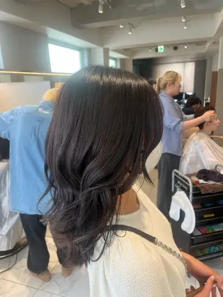 ミディアム 透明感\モテカラー 🫧🎀YUUのヘアスタイル