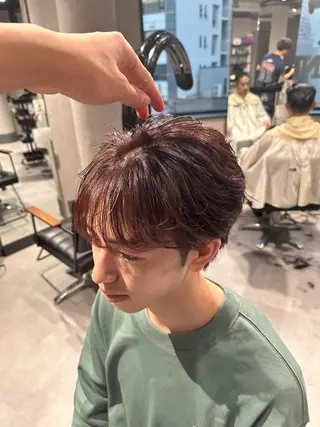 ショート カラー ヘアアレンジ メンズ メンズヘア静岡 ✂︎Ryuheiのヘアスタイル
