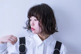 ミディアム 松木 信也のヘアスタイル