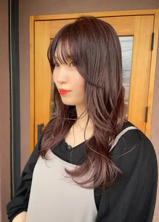 セミロング カラー belta.🌱 安藝夏花🌻のヘアスタイル