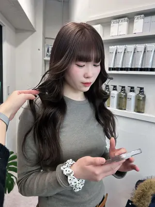 ロング カラー 💍モテる艶髪 透明感カラー💖のヘアスタイル
