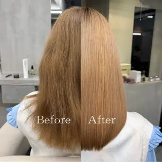 ミディアム カット無料/髪質改善 髪質根本改善/艶髪のヘアスタイル