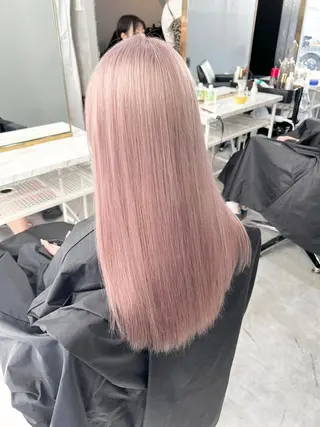 ミディアム カラー 🫧艶ダブルカラー ブリーチ🫧トモヤのヘアスタイル