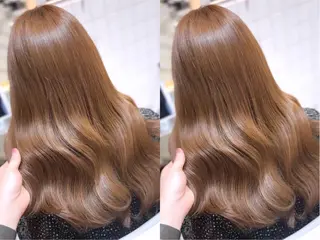 セミロング カラー 髪質改善/韓国ヘア レイヤー/新宿/ロミのヘアスタイル