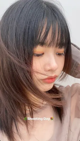 ミディアム ブリーチなしカラー/ パーマ/おとは🦖♡のヘアスタイル