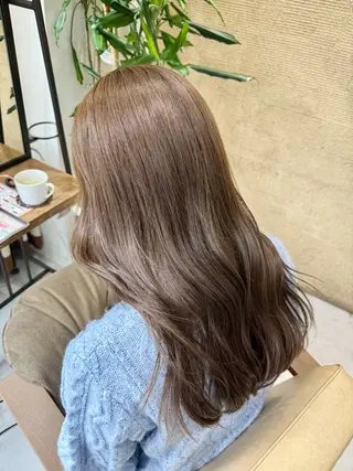 ロング カラー ブリーチなしwカラー /艶カラー/oukaのヘアスタイル