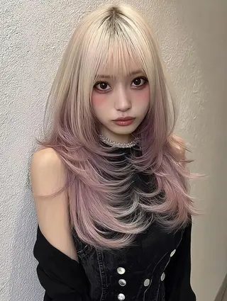 セミロング 圧倒的カラー技術 /reitのヘアスタイル