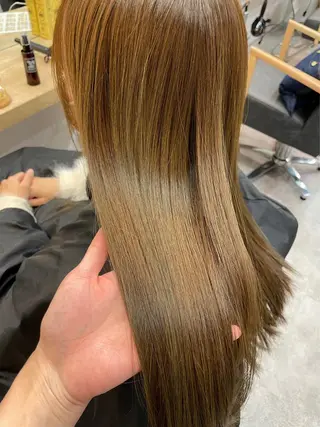 ロング 髪質改善/縮毛矯正/ 艶カラー/ヘッドスパのヘアスタイル