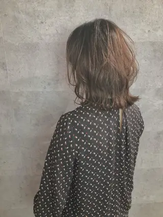 ミディアム カラー Rico OFFICIALのヘアスタイル