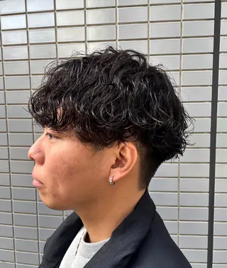 ショート メンズパーマ梅田 ・川副史晶のヘアスタイル