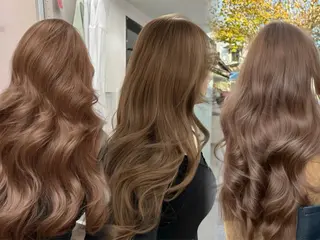 カラー ❤️ブリーチなし💚 ダブルカラー平野実花のヘアスタイル