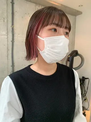 ショート カラー なかの たくみのヘアスタイル