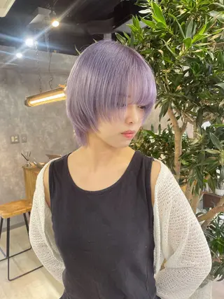 ショート カラー レイヤーカット/韓国 /心斎橋/宮城ほのかのヘアスタイル
