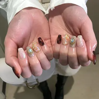 ネイル パラあり！フィルイン 美フォルムのネイルデザイン