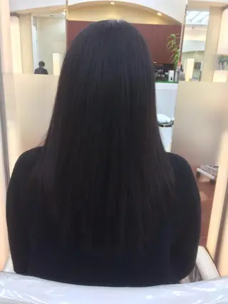 セミロング 艶髪酸性縮毛🥇 ディレクター土手内徹のヘアスタイル