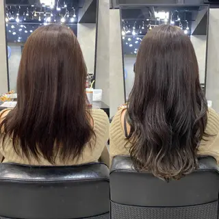 セミロング カラー ヘアアレンジ LAVENDIA 初音のヘアスタイル