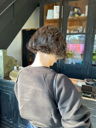 ショート パーマ 山本  弦生のヘアスタイル