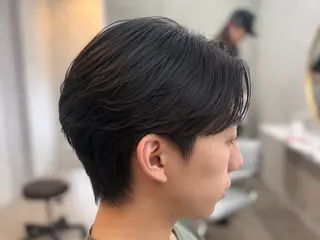 パーマ メンズ シースルーマッシュ 🍒毛流れ🖤アヤネのヘアスタイル