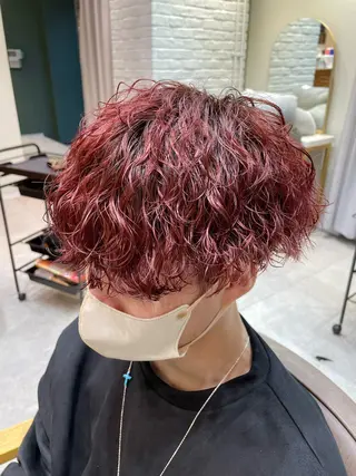 カラー パーマ メンズ 髪質改善 BlancHairのヘアスタイル