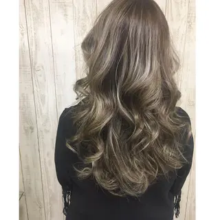 ロング カラー ヘアアレンジ タナカ タクヤのヘアスタイル