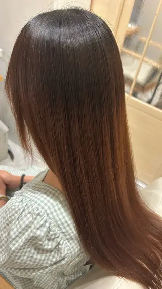 ロング カラー 似合わせ 顔周りYUUGAのヘアスタイル