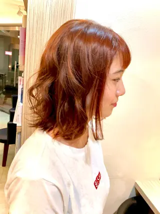ミディアム カラー nishimura makotoのヘアスタイル