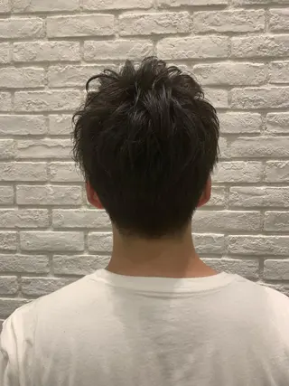 ショート パーマ メンズ ミドウチ アヤカのヘアスタイル