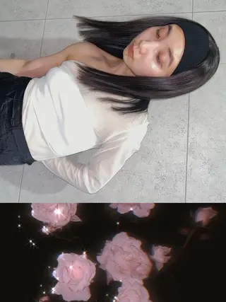 ミディアム カラー 砂原 ひよりのヘアスタイル