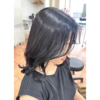 ミディアム カラー ヘアアレンジ 🦋エクステ/透明感 カラー🦋宮川莉央のヘアスタイル