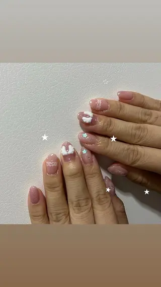ネイル パラあり！フィルイン 美フォルムのネイルデザイン