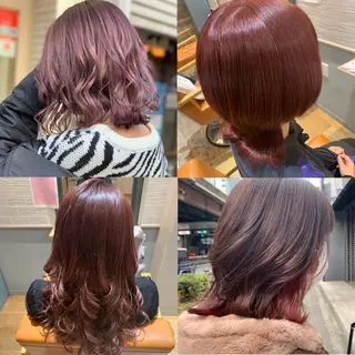 ミディアム カラー ヘアアレンジ 🦋レイヤー特化/ 羽エク/ナツミ🦋のヘアスタイル