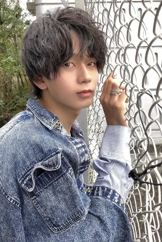 カラー パーマ メンズ 髪質改善🫧ベージュ 椙山 響のヘアスタイル