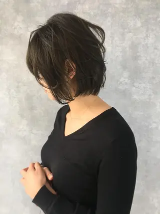ショート カラー レイヤーカット BLend 渋谷のヘアスタイル