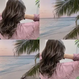 ロング カラー ヘアアレンジ 小白井 由美のヘアスタイル