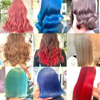 ミディアム カラー ヘアアレンジ 🌈インナーカラー ‘ショウマ’🌈のヘアスタイル