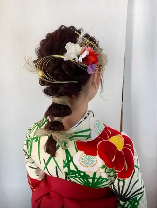 ヘアアレンジ 🎀モモ🎀 透明感カラーモデルのヘアスタイル